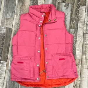 J. Crew Vibrant Pink and Orange Vest